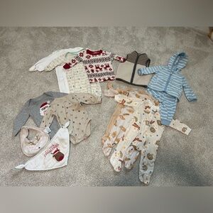 14 Piece Baby Boy 3-6 Month Size Clothing Bundle
